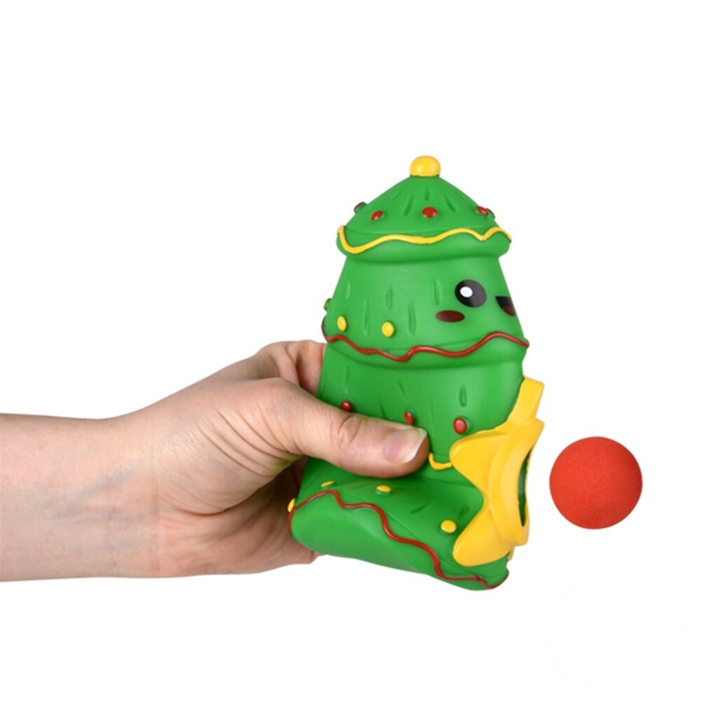 Squeeze Christmas Tree Foam Ball Blaster Kids Toy In Bulk