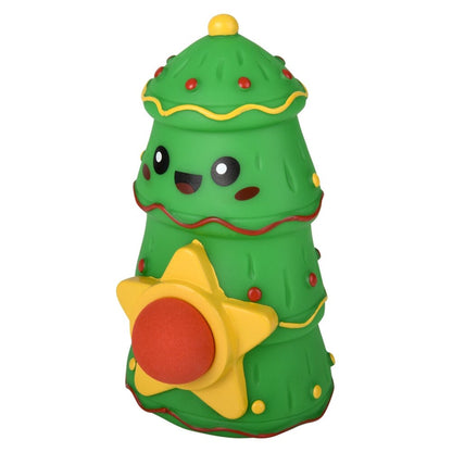 Squeeze Christmas Tree Foam Ball Blaster Kids Toy In Bulk