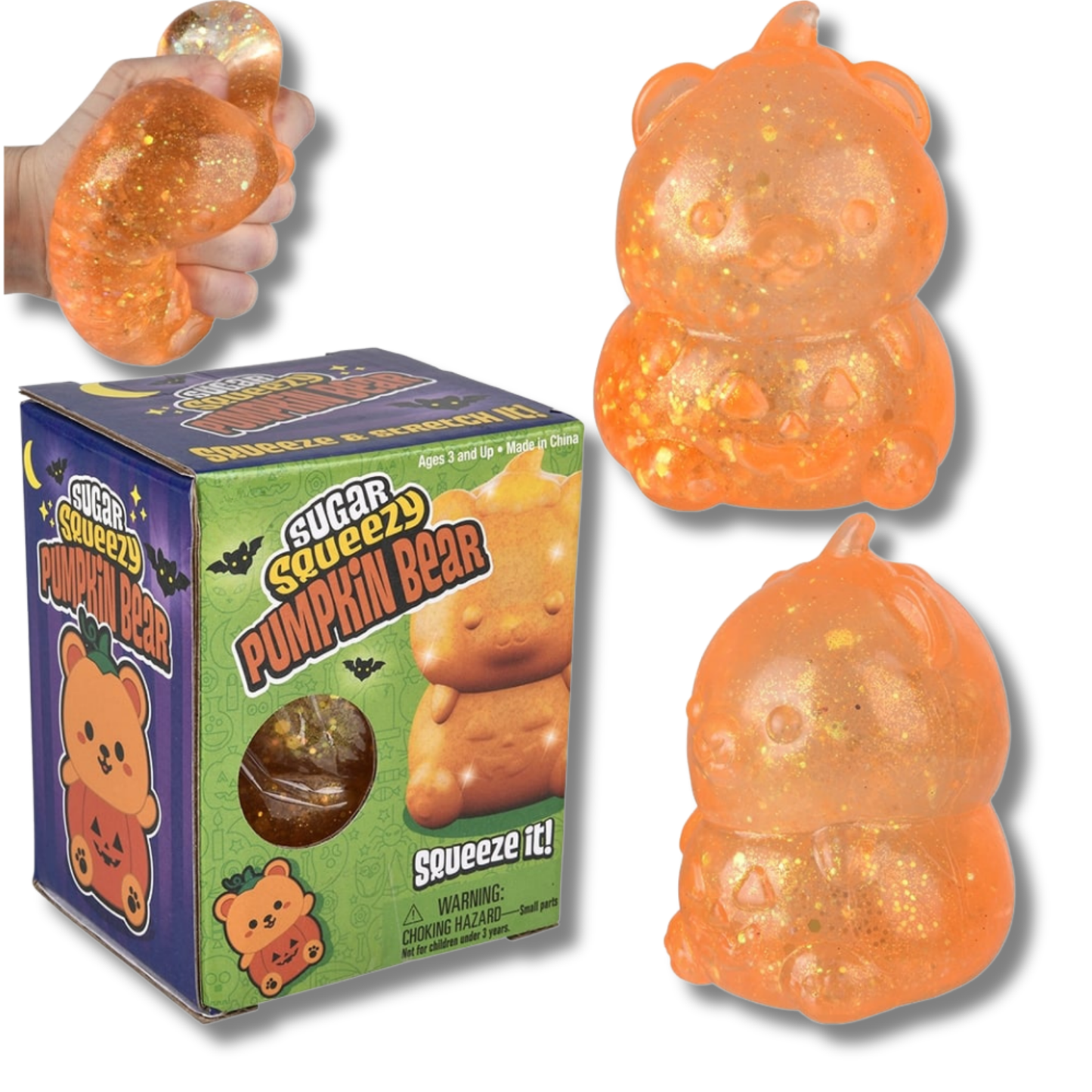 Halloween Sugar Squeezy Ghost Dog Kids Toy In Bulk