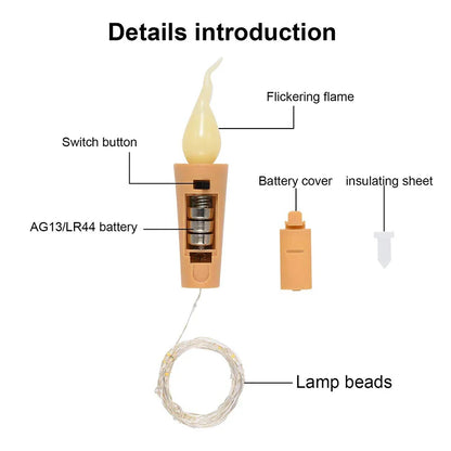 Battery Powered Bottle Stopper Lamp