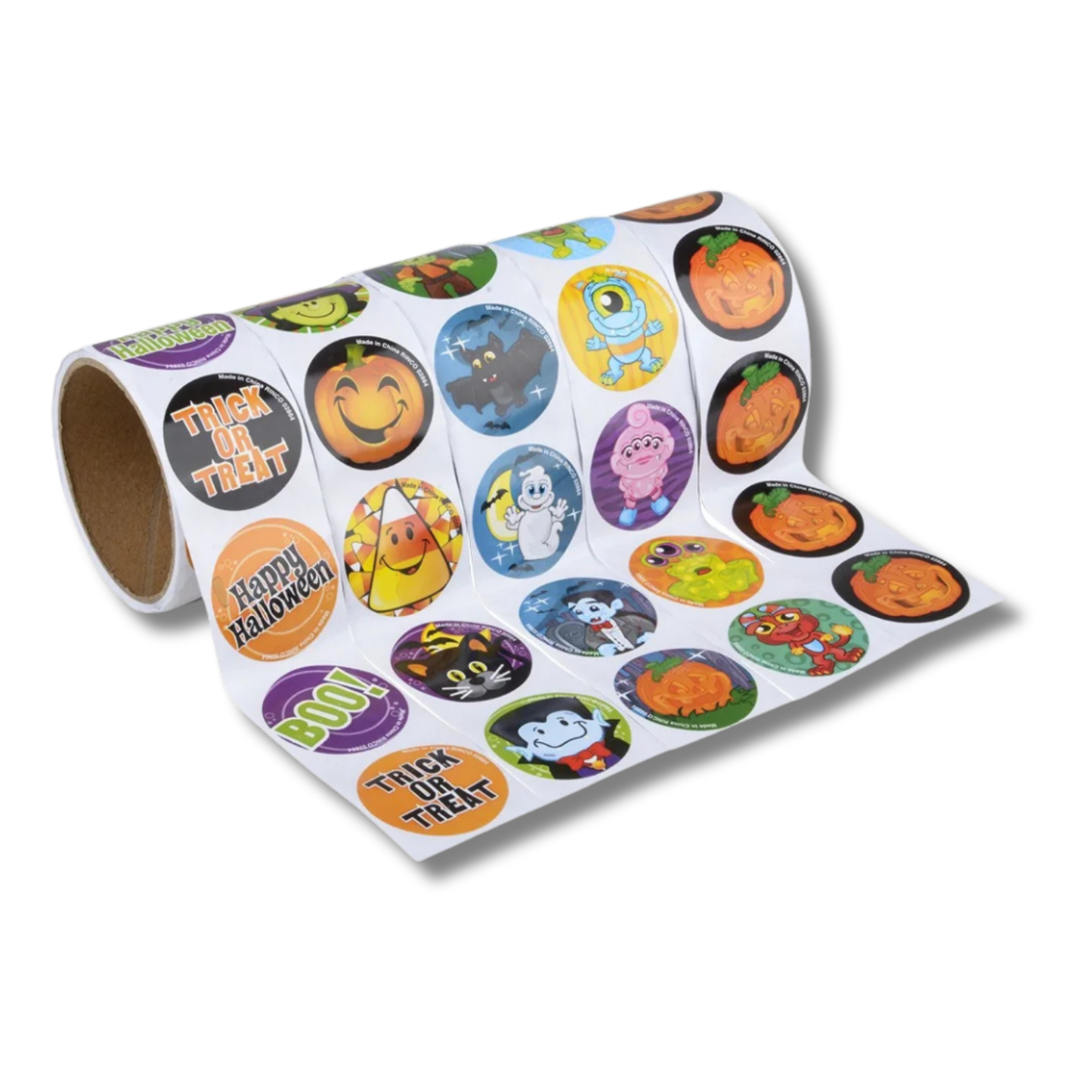 Halloween Themed Roll Sticker For Kids In Bulk - Assorted